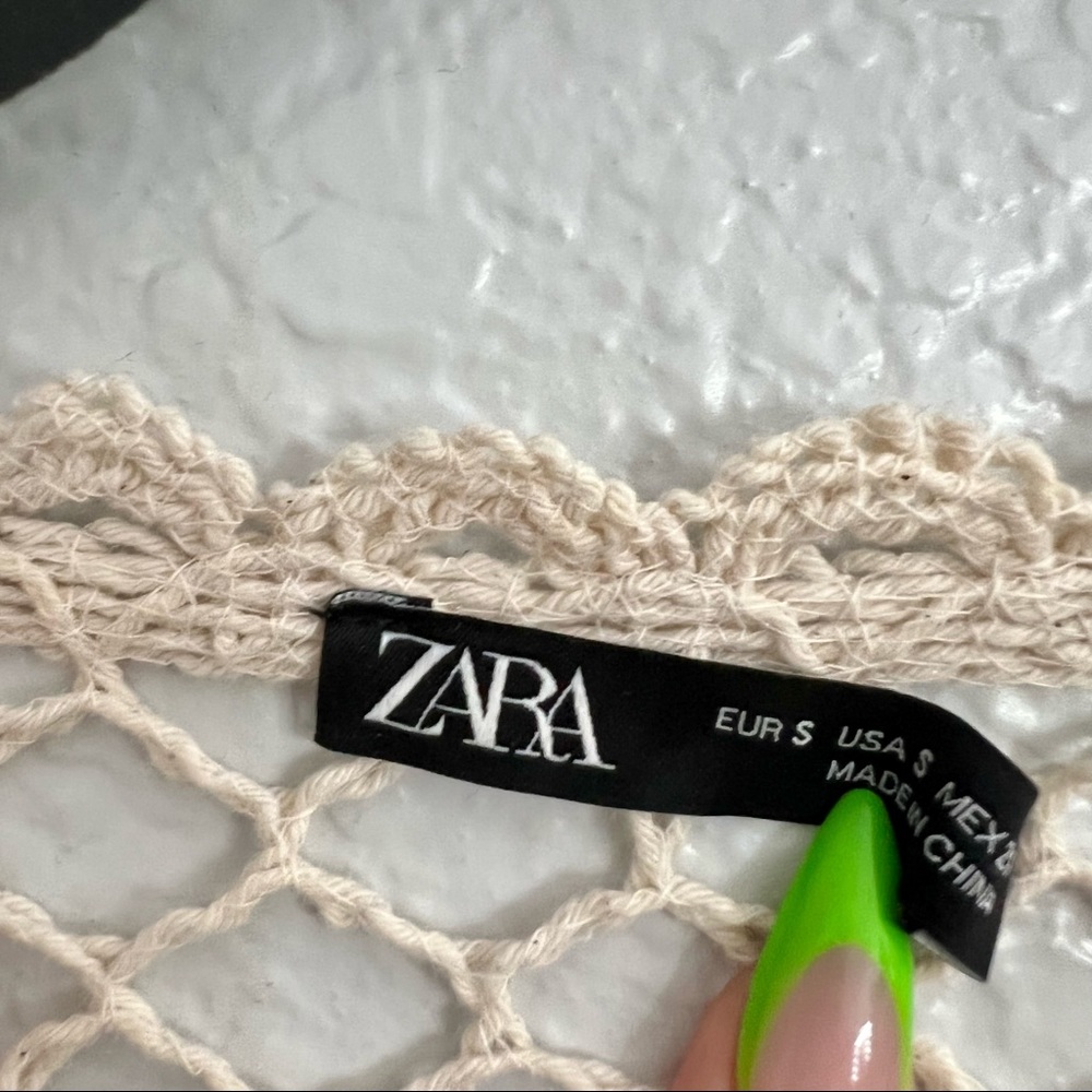 Bohemian Dream Beige Floral Knit Top by Zara - Picture 8 of 8